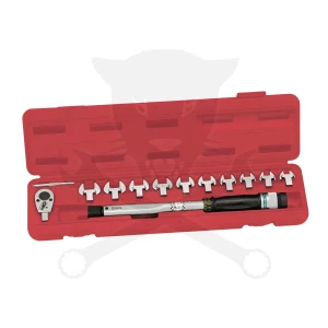 Nyomatékkulcs 10-190 Nm - Cserélhető fej 3/8" - kalibrálva