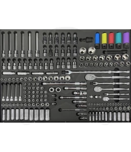 Szerszámkészlet, tálcás 180 db-os - USA SERIES - SP Tools