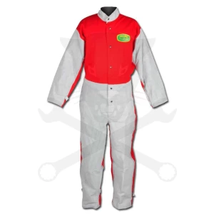 Homokfúvó géphez védőruha - Overall 50-es - Bőr+Szövet - Clemco