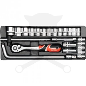 Szerszámkészlet 25 darabos 1/2" 10-32 mm - Yato