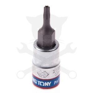 Rátűzőkulcs - crowa+bit 1/4" torx, furatos TPX30 - King Tony