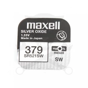 Elem 1.55V - 379, SR63, 1191SO, AG0, SR521 gombelem - Maxell