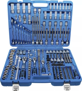 Szerszámkészlet 214 részes dugókulcs készlet 1/2"-3/8"-1/4" GEAR LOCK