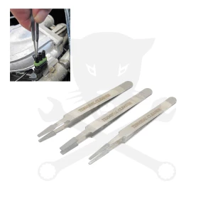 Kábelcsatlakozó gyémánt-tisztító 3 db-os csipesz készlet apa sarukhoz