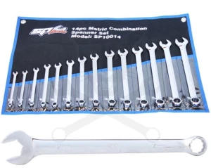 Csillag-villáskulcs készlet 14 db-os 6 - 19 mm - QUAD DRTIVE - SP Tools