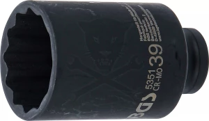 Légkulcsfej 1/2" 12 l.h. 39-es BGS