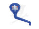 Tölcsér duplán hajlított, olaj / üzemanyag -beépített szűrővel- kék