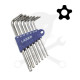Torxkulcs, furatos "L" alakú készletötágú TPX10-40 07 db-os