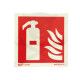 Tábla utánvilágítós öntapadós Tűzoltókészülék 150x150 UV200