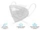 Arcmaszk - szájmaszk - FFP2 - KN95 szelep nélkül - fülpánt XHH-KN95 RAKTÁRON !