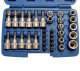Torx készlet külső/belső E-torx 34 db-os 3/8"-os