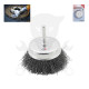 Drótcsiszoló fazékkefe csapos 75 mm BGS