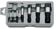 Csavarkiszedő - törtcsavar kihajtó készlet - balos - M3-M50 8 db-os